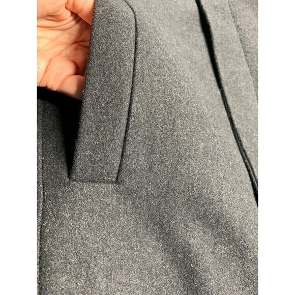Calvin Klein Coat Men’s M Black Mid Length Wool Blend Lined Business Classic - Picture 8 of 14